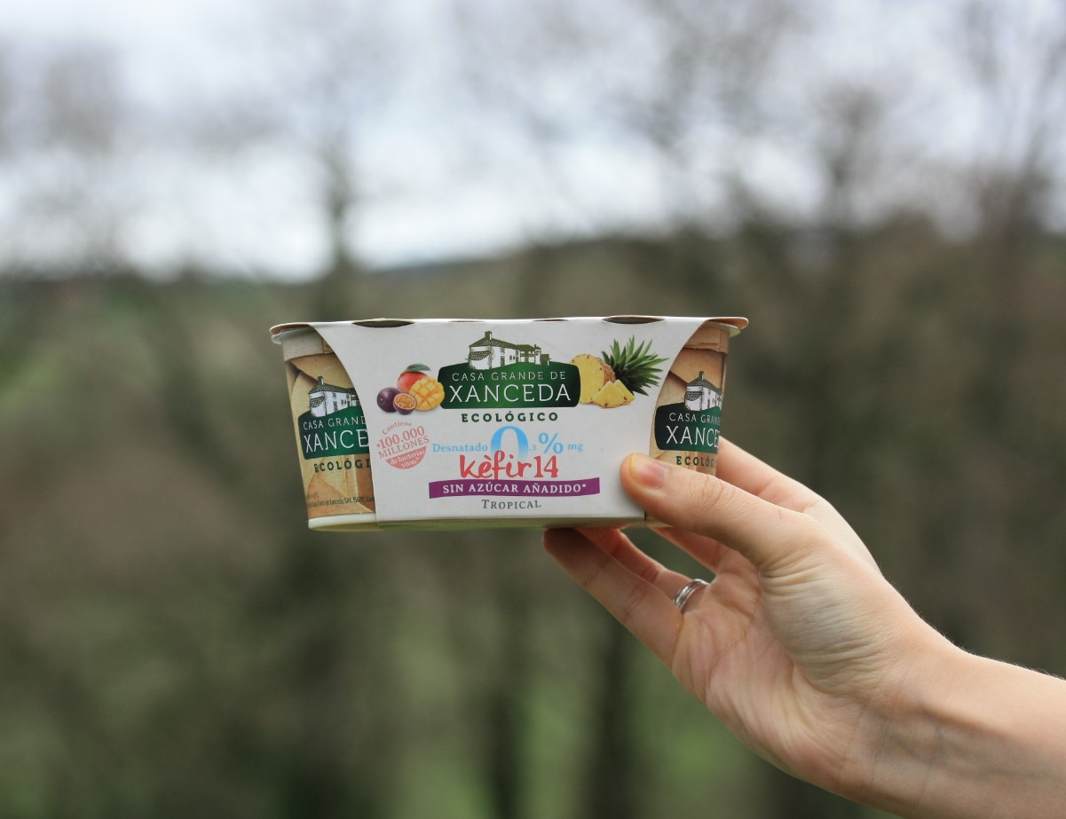 Kéfir desnatado tropical sin azúcar añadido